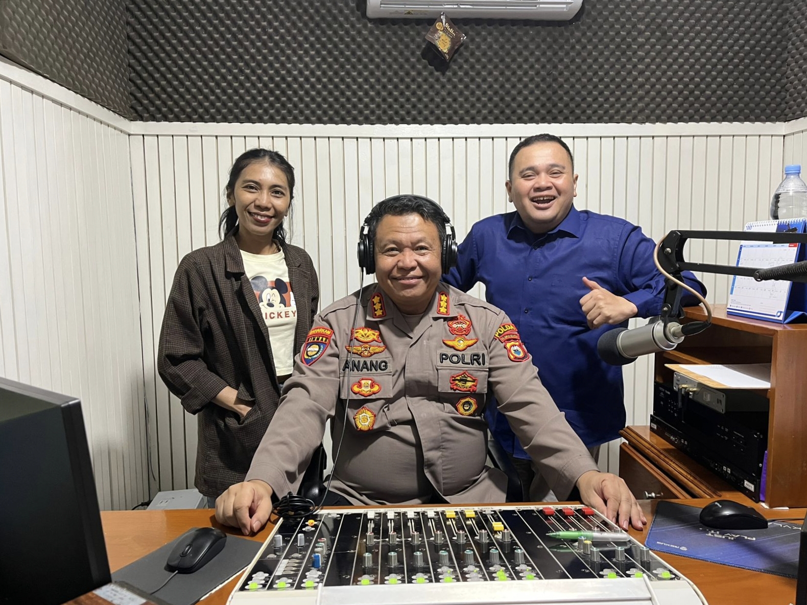 Massif, Dirbinmas Polda Sulsel Sosialisasi Abbulo Sibatang Di Radio Venus