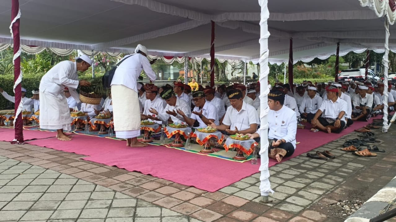 Wujud Harmoni Alam Sambut Nyepi Caka 1948, Kasdim Tabanan Hadiri Tawur Agung Kesanga 