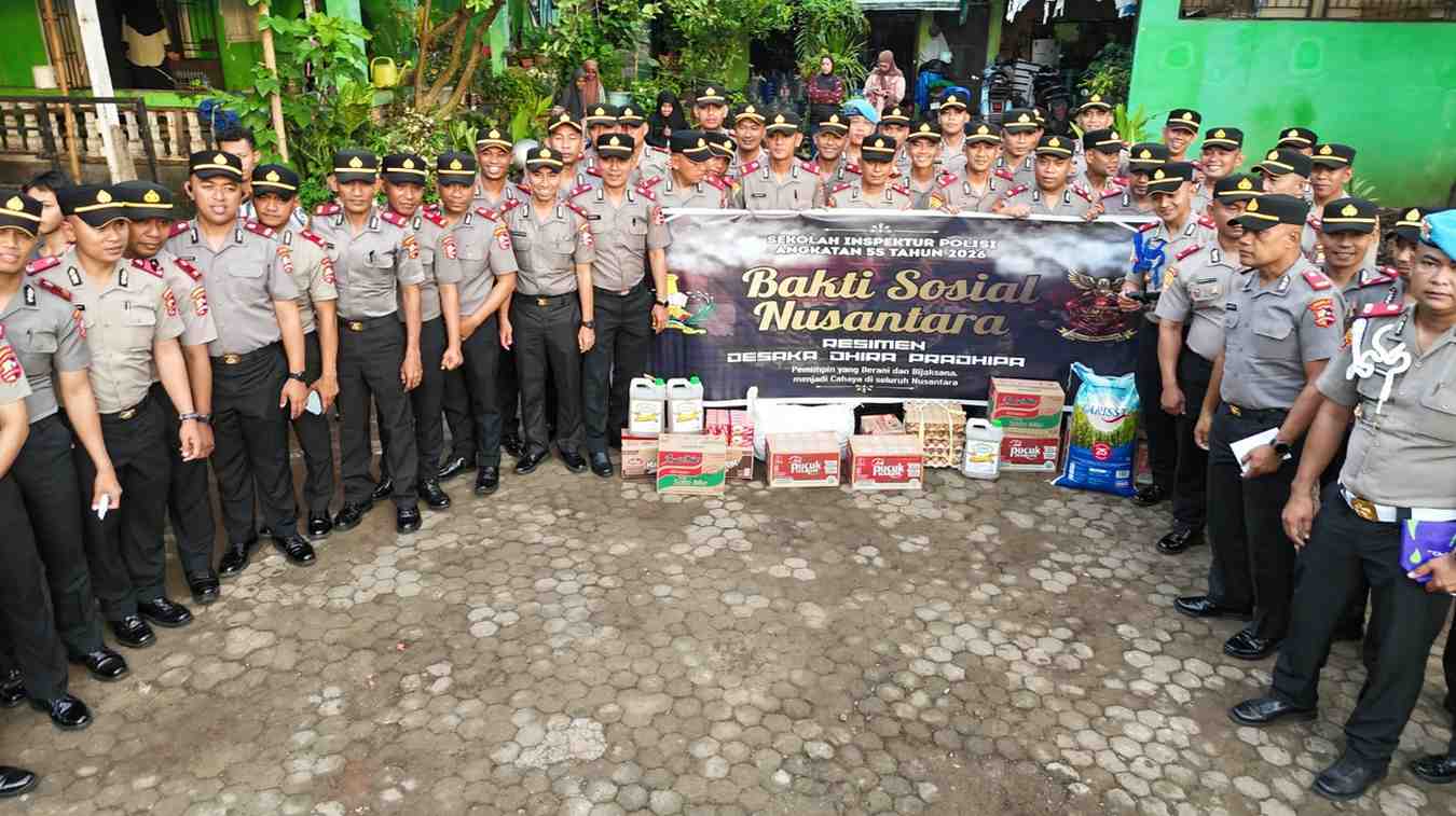 Siswa SIP Angkatan 55 Resimen DDP Polda Sulsel Gelar Bakti Sosial di Panti Asuhan An-Nashar Makassar