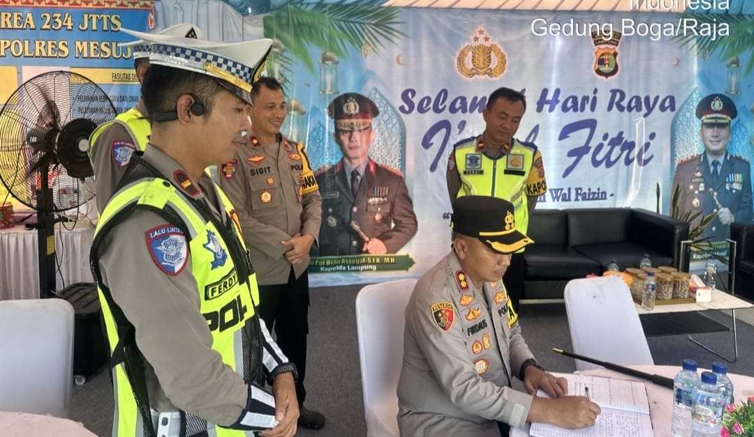 Kapolres Mesuji , Cek langsung harus Balik Mudik Lebaran