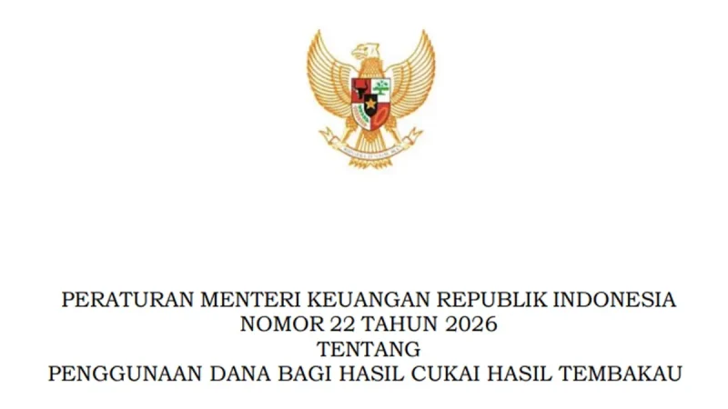 Menkeu Purbaya Terbitkan PMK 22/2026: DBH Cukai Tembakau Wajib Biayai 6 Program, Daerah Bisa Relaksasi Saat Bencana