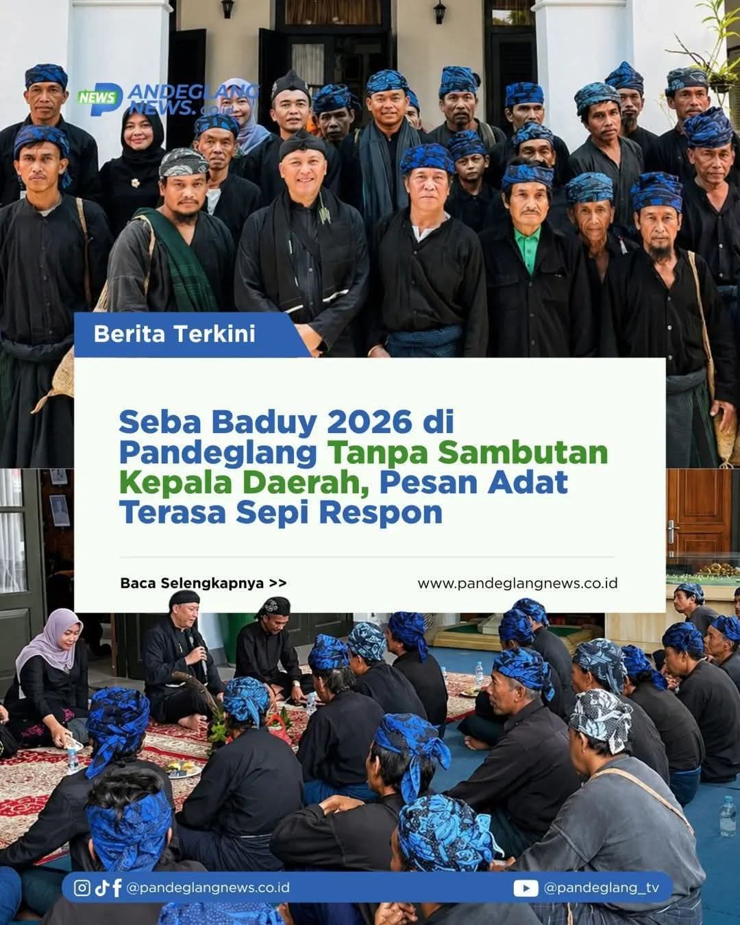 SABA BADUY 2026 di pandeglang tanpa sambutan kepala daerah pesan adat terasa sepi