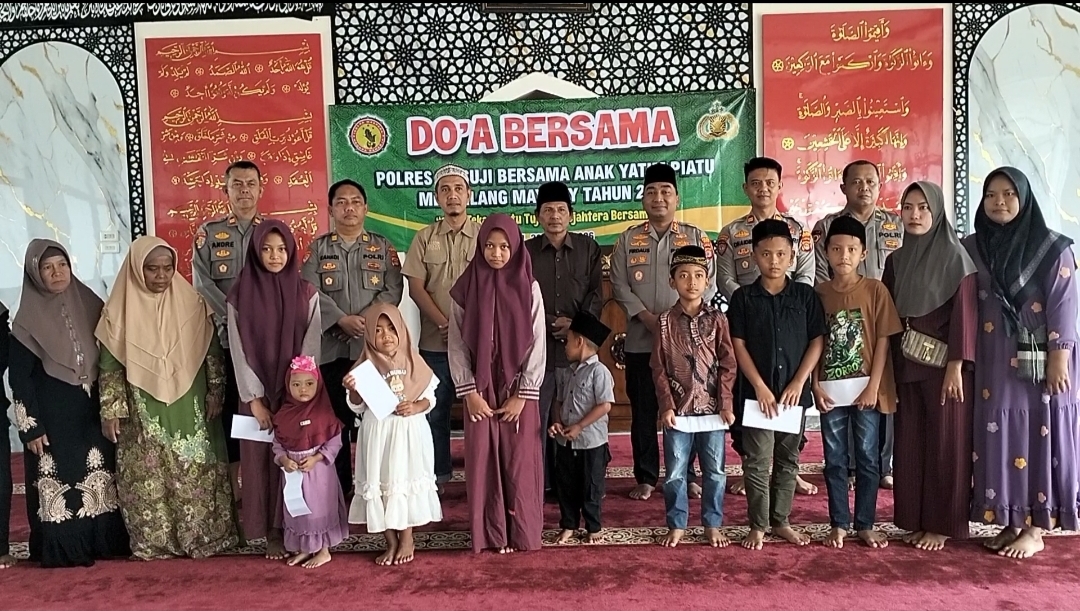Menjelang May Day 2026, Jajaran Polres Mesuji Gelar Doa Bersama dan Santuni Anak Yatim*