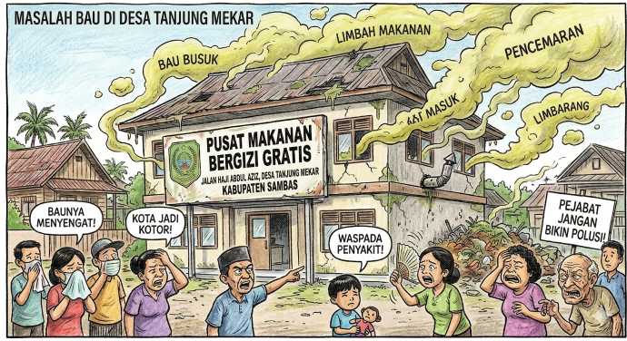 Diduga Buang Limbah Sembarangan, Rumah Makan Bergizi Milik Seorang Pejabat Publik  Diprotes Warga