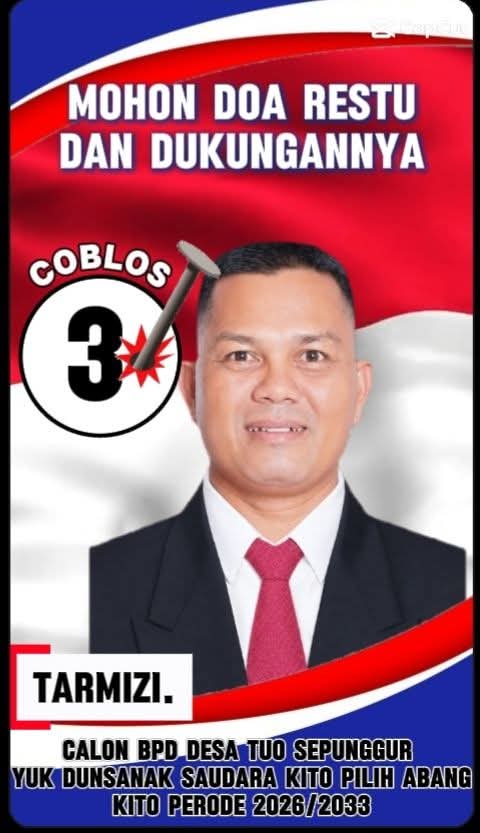 Pemilihan BPD Dusun Tuo Sepunggur Digelar 24 Mei 2026, Tarmizi Siap Maju dan Targetkan Kursi Ketua BPD Periode 2026–2033