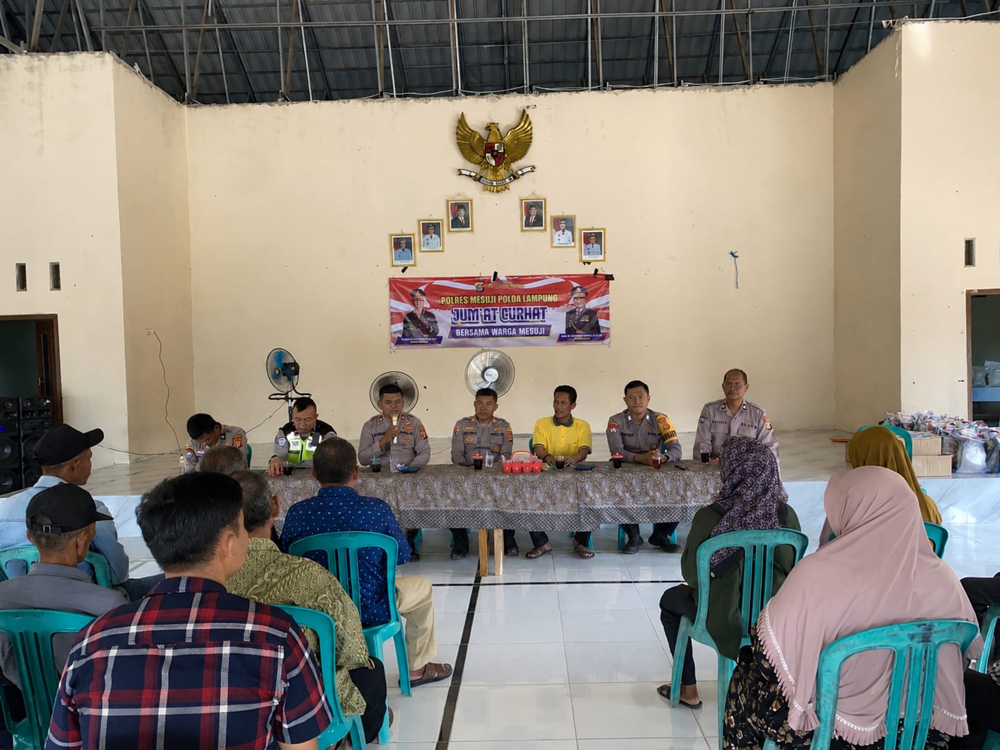 Kegiatan Rutin Jum’at Curhat, jajaran Polres Mesuji, Didesa Budi Aji