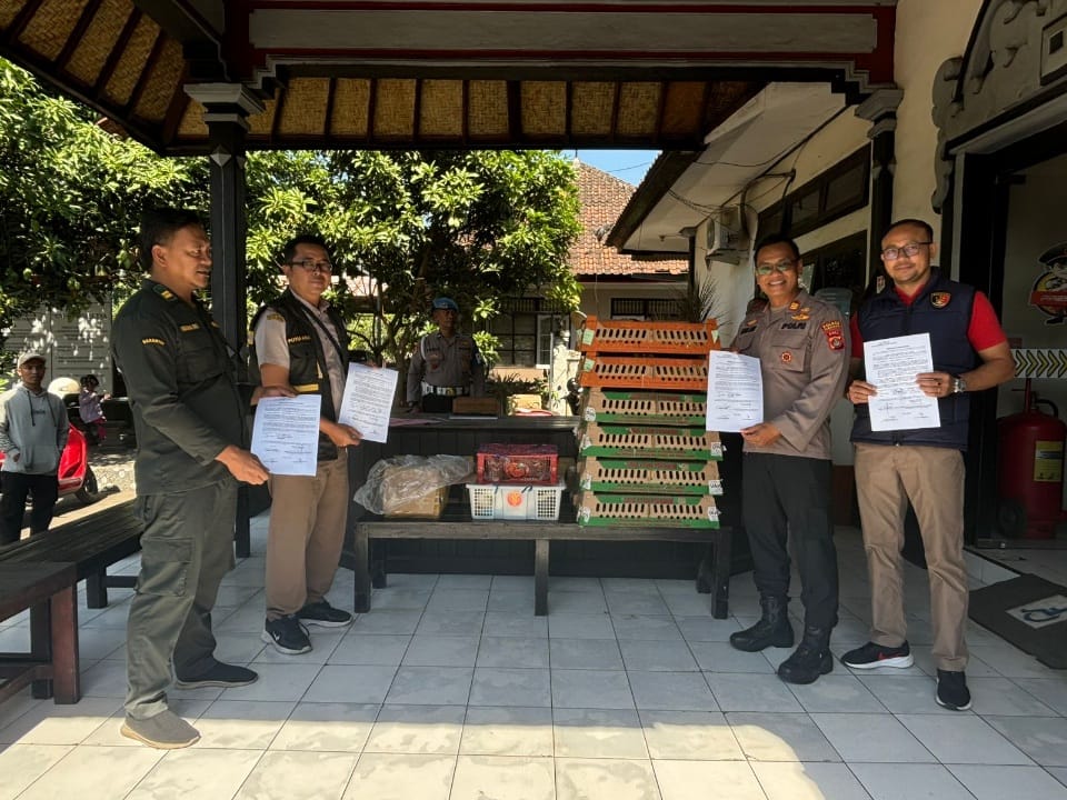 Polsek Gilimanuk Bersama Karantina Perkuat Pengawasan Pintu Masuk Bali, Amankan Hewan Tanpa Dokumen Resmi