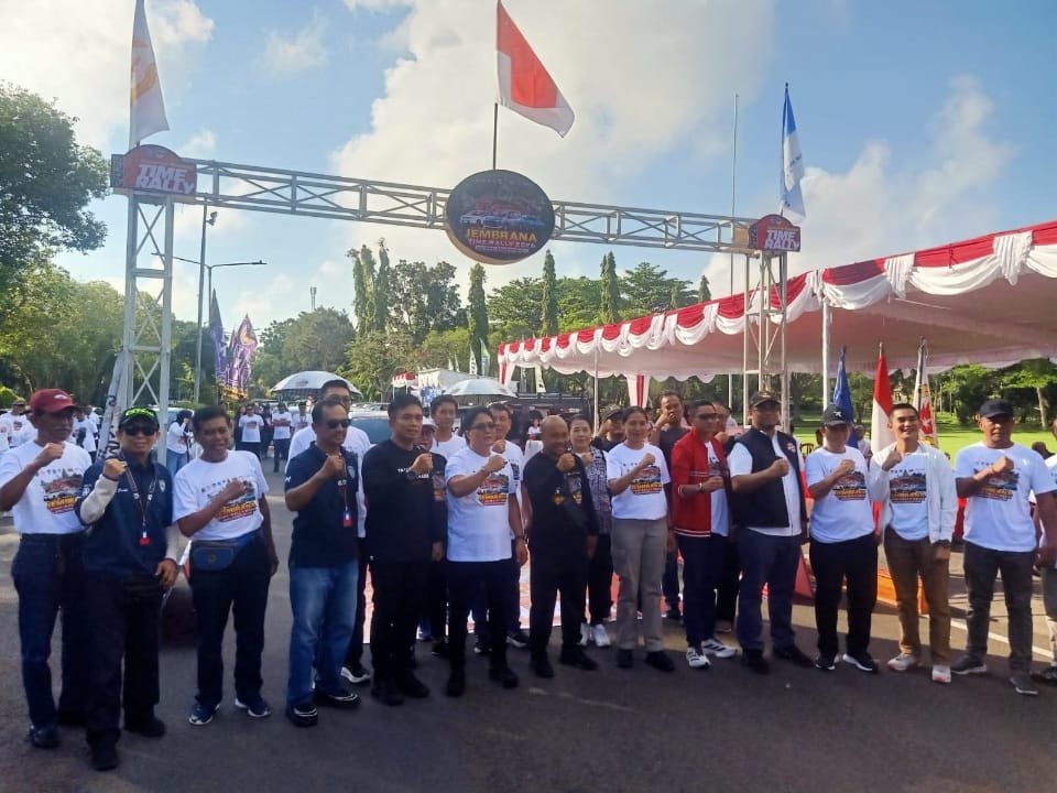 Dandim 1617/Jembrana Hadiri Pelepasan Kejurnas Jembrana Time Rally National Championship 2026
