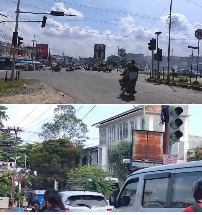 Beberapa Titik Lampu Merah di Pusat Kota Muara Bungo Tidak Berfungsi, Pengguna Jalan Diminta Waspada