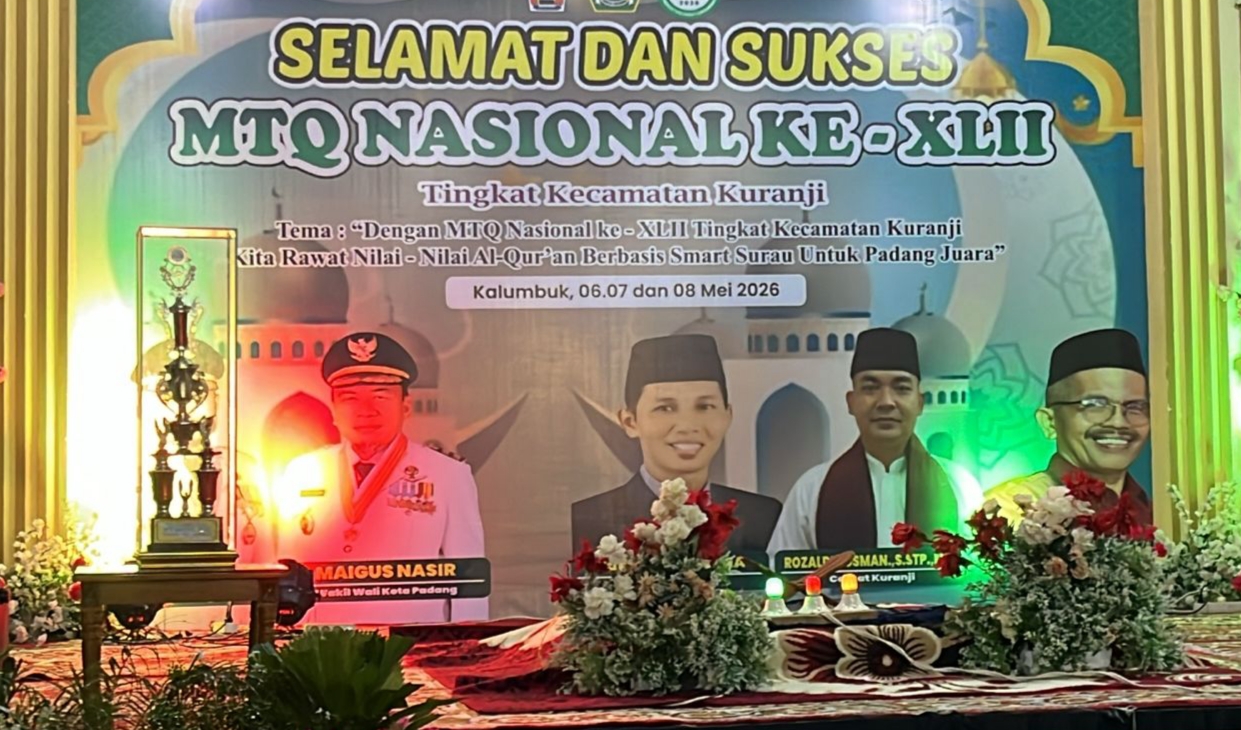 MTQ Nasional Ke- XLII Resmi Dibuka Oleh Wakil Walikota Padang Di Kecamatan Kuranji