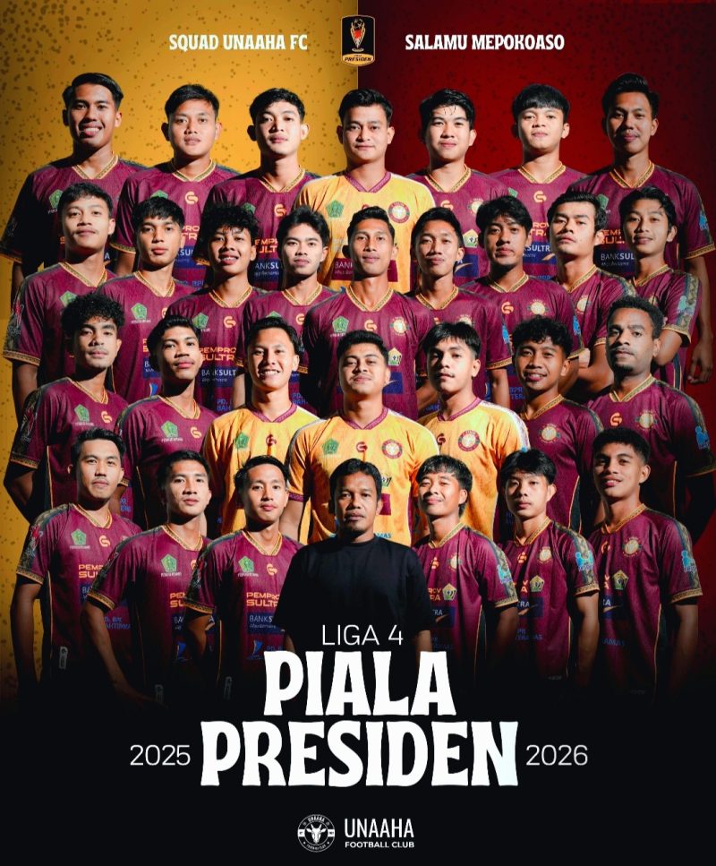 UNAAHA FC siap tempur Liga 4 Nasional Piala Presiden 2026, pelatih Muhammad Azhar targetkan lolos Liga 3 dan final