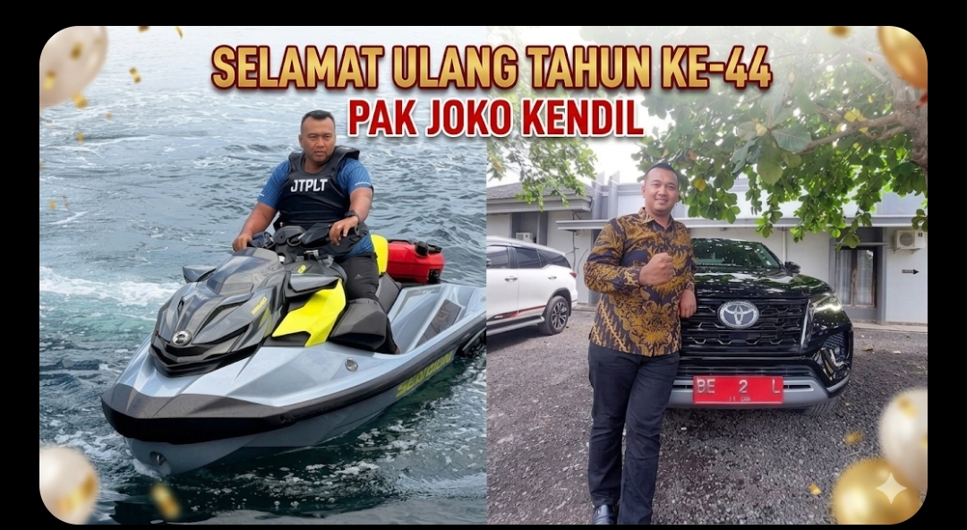 Joko Kendil, 44 Tahun. Pengusaha Sukses dari Mesuji Lampung