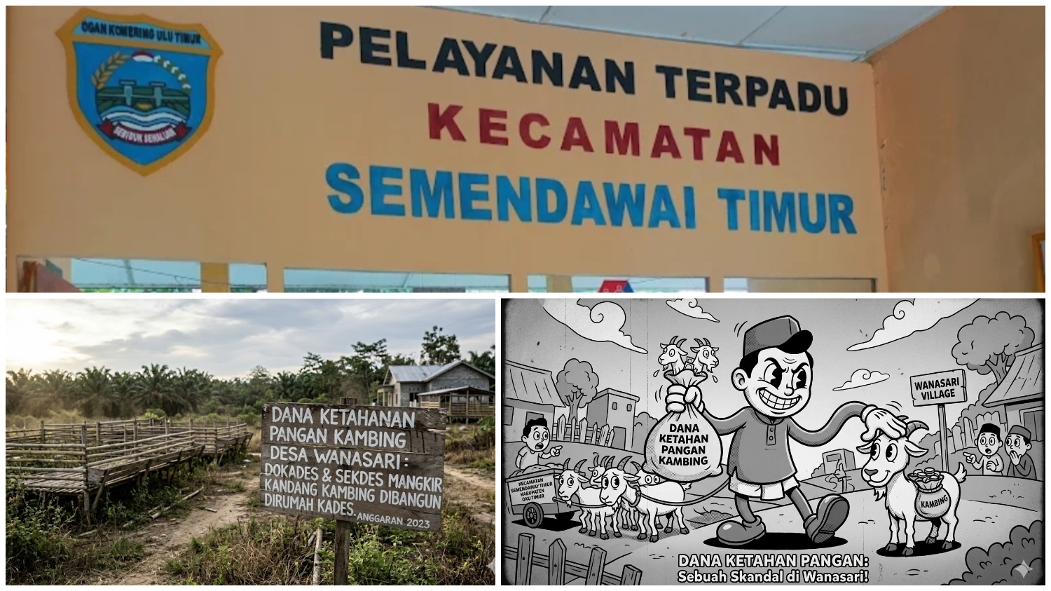 Dugaan Penyalahgunaan Dana Desa di Desa Wanasari, OKU Timur. Camat Semdawai timur. Bumkam.???