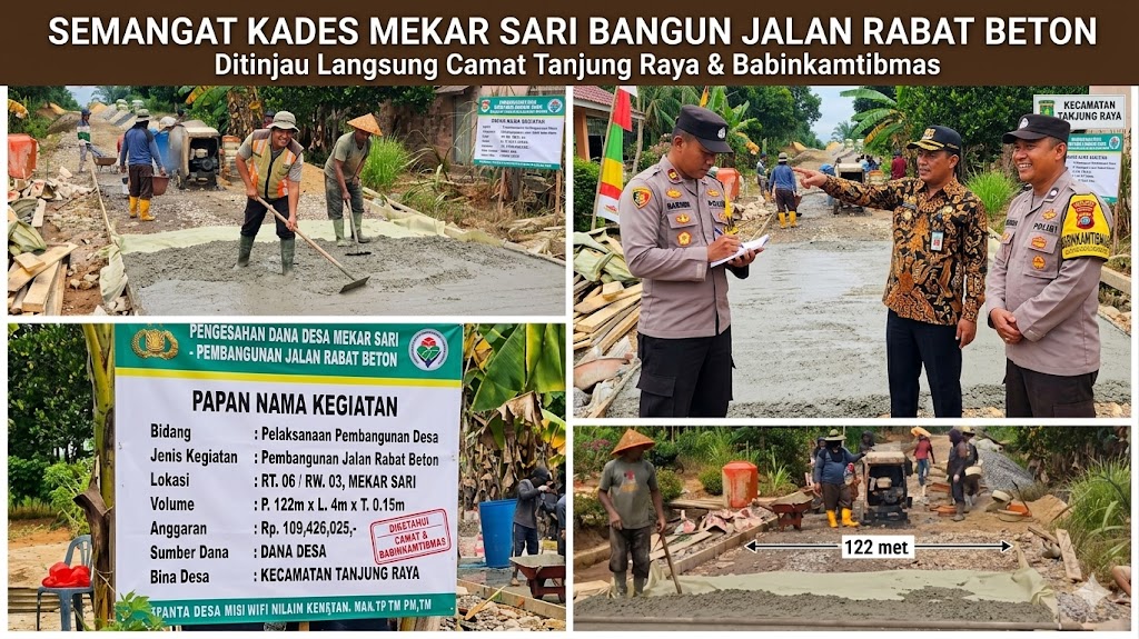 Pemdes mekar sari, Bangun jln, Rabat Beton, Melalui DD 2026
