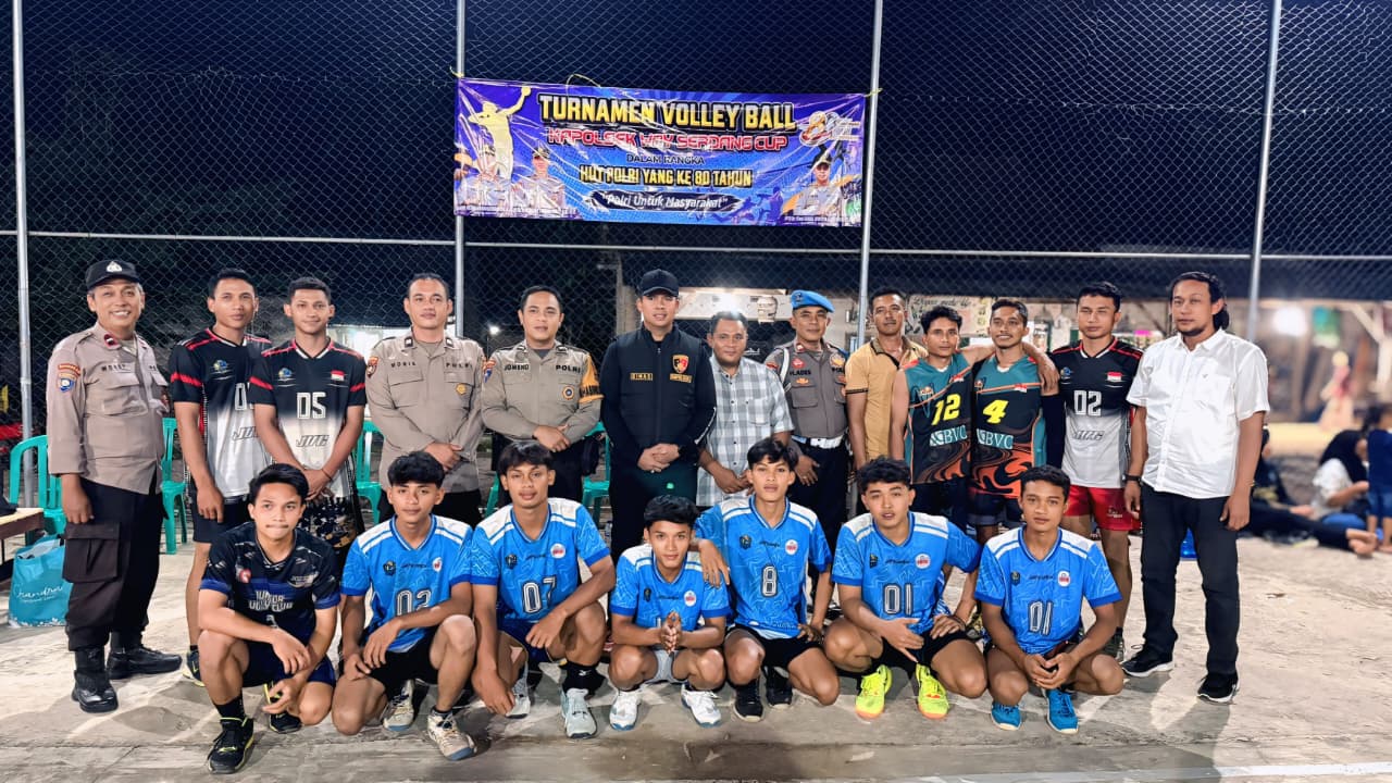 Anggota Polsek Way Serdang Laksanakan Pengamanan Turnamen Bola Volly Kapolsek Way Serdang Cup Dalam Rangka Memperingati HUT Bhayangkara Ke-80 Tahun 2026*