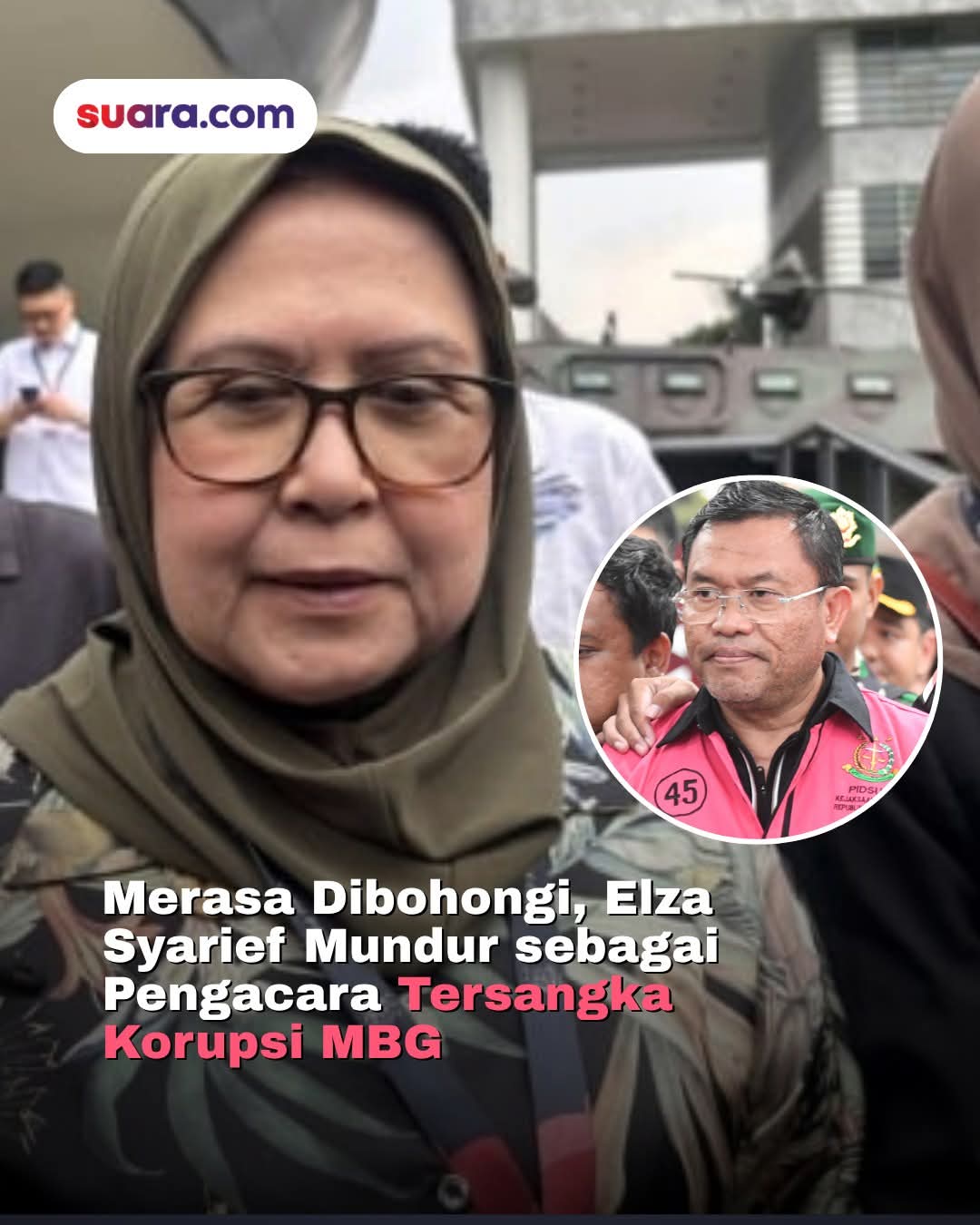 Pengacara Elza Syarief resmi mengundurkan diri dari tim kuasa hukum mantan Wakil Kepala Badan Gizi Nasional (BGN), Sony Sonjaya, yang menjadi tersangka dalam kasus dugaan korupsi Program Makan Bergizi Gratis (MBG).