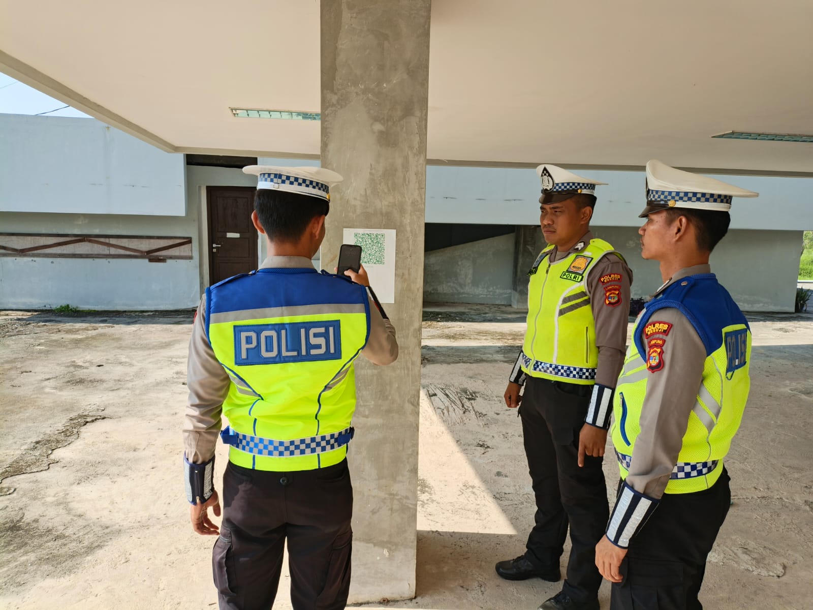 Personil Piket Sat Lantas Polres Mesuji Laksanakan Patroli Janji Jaga di Kawasan Islamic Center