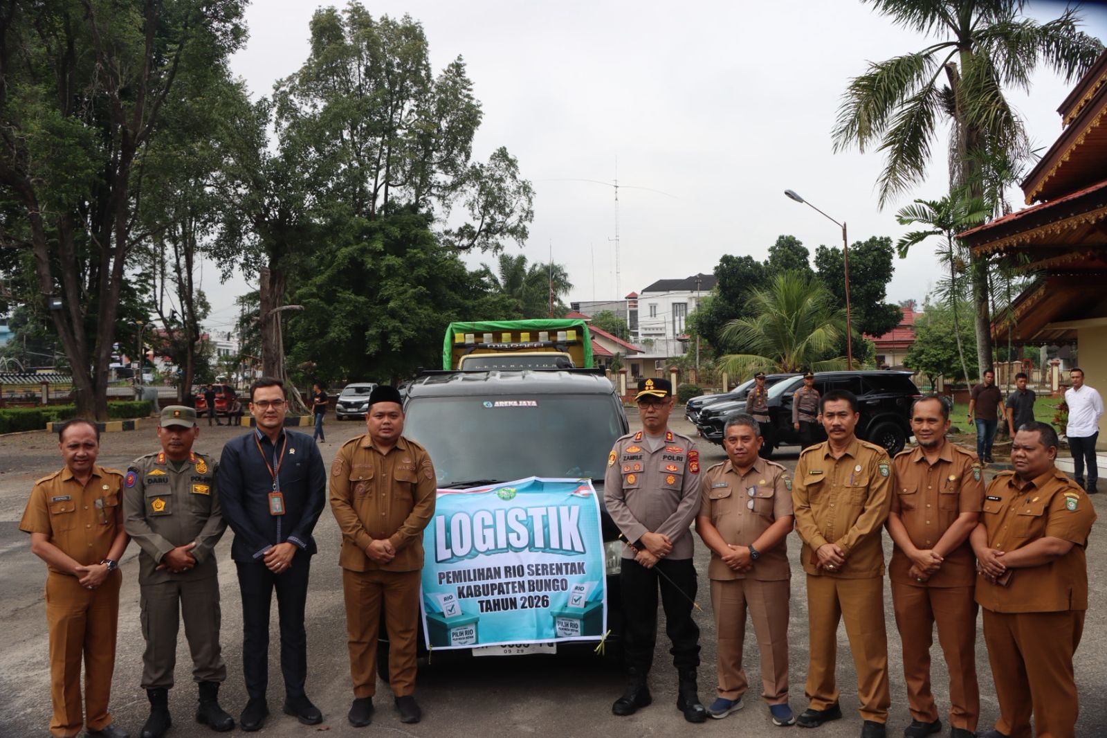 Kapolres Bungo Pastikan Pengamanan Maksimal Distribusi Logistik Pilrio Serentak 2026