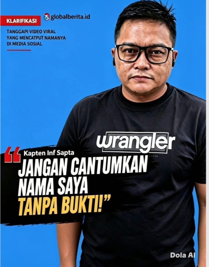 Kapten Inf Sapta Bantah Tuduhan Keterlibatan PETI Yang Beredar di Media Sosial