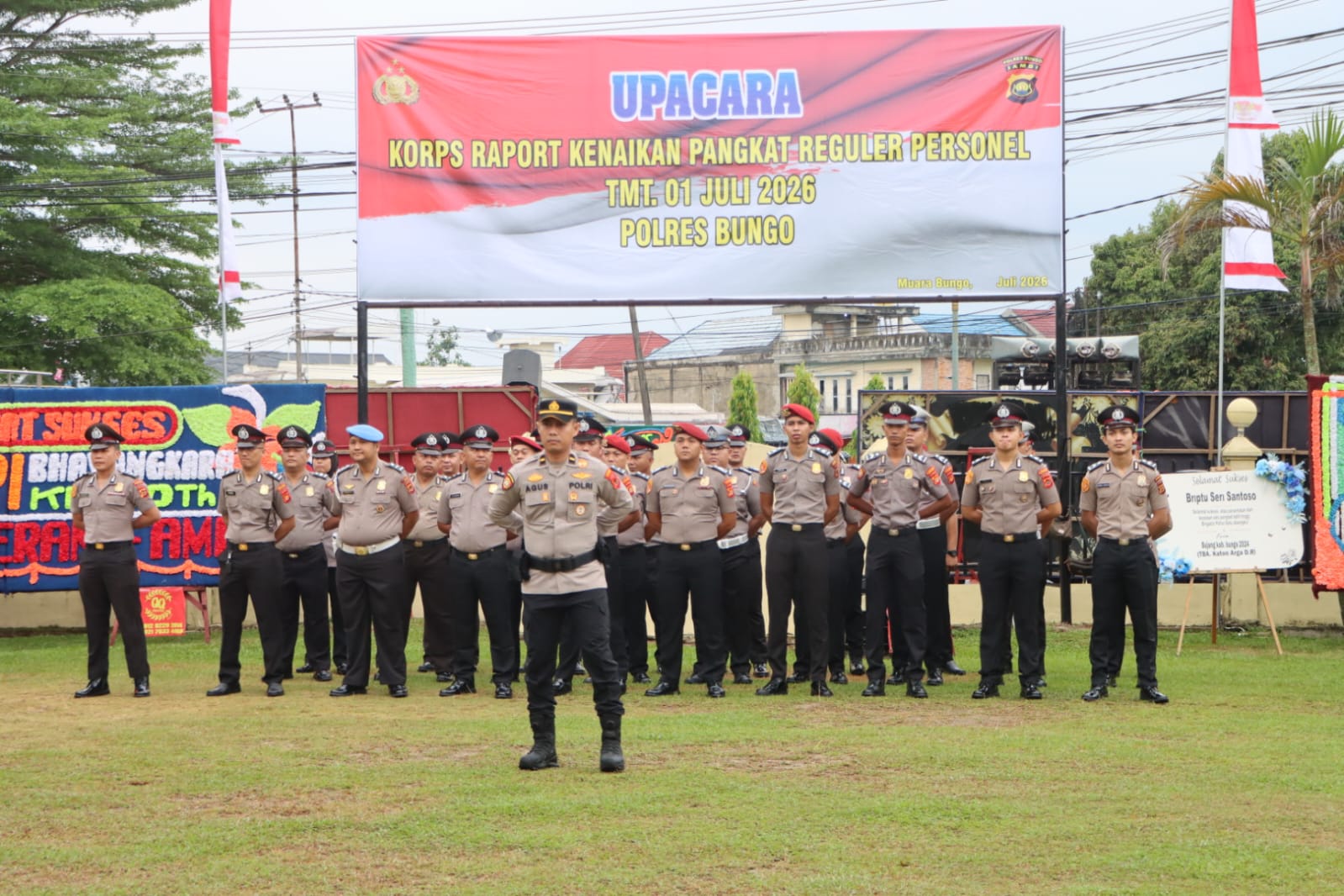 36 Personel Polres Bungo Naik Pangkat, Kapolres: Jadilah Polisi yang Dibutuhkan Masyarakat