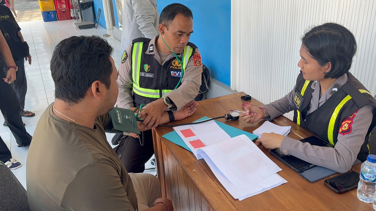 Pastikan Relawan Sehat, Polres Jembrana Perkuat Standar Keamanan Program Makan Bergizi Gratis