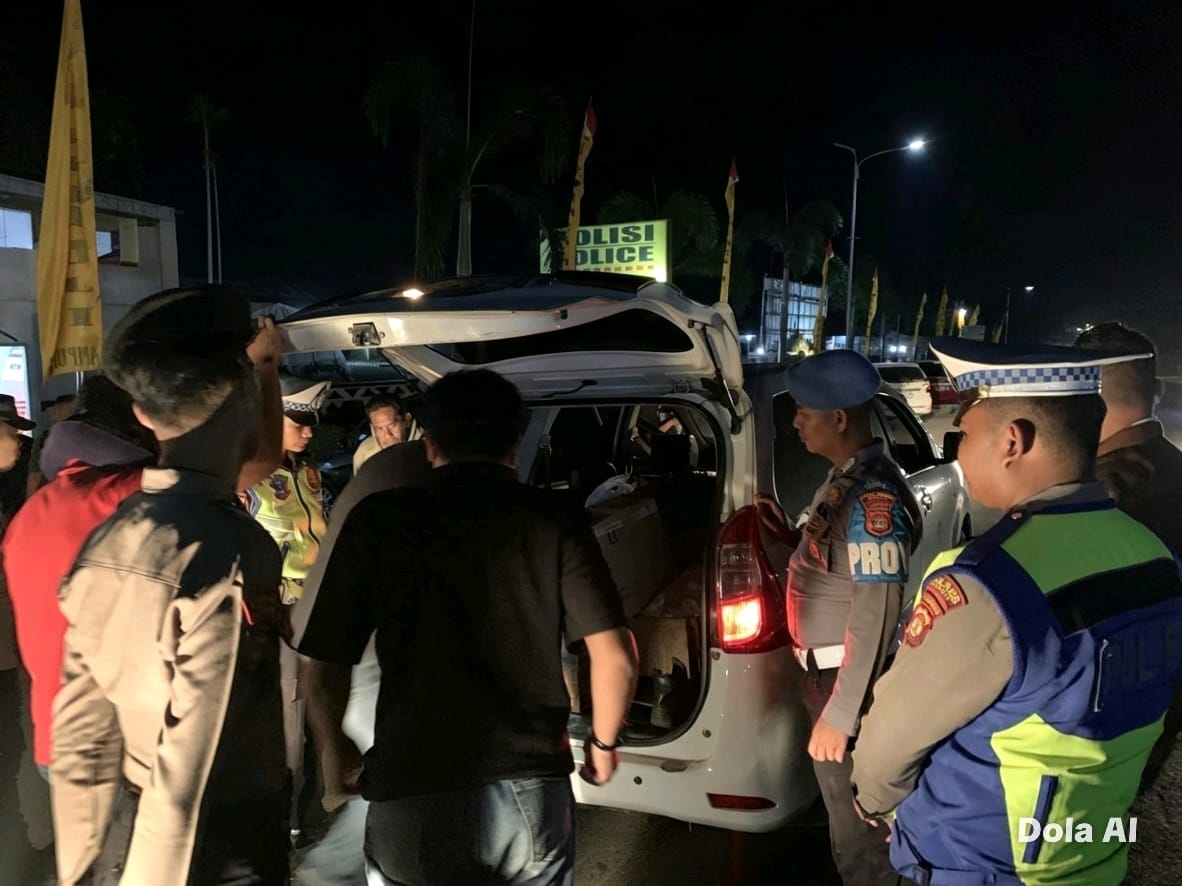 Personil Siaga Kompi II Polres Mesuji, Terus Tingkatkan keamanan.