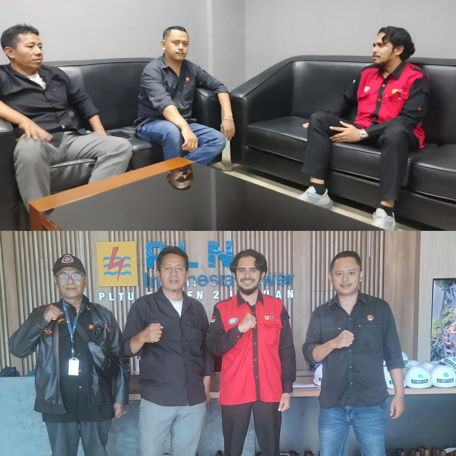 KEDATANGAN ORMAS (BPPKB)Banten Ke PLTU 2 labuan di sambut hangat oleh pimpinan humas.