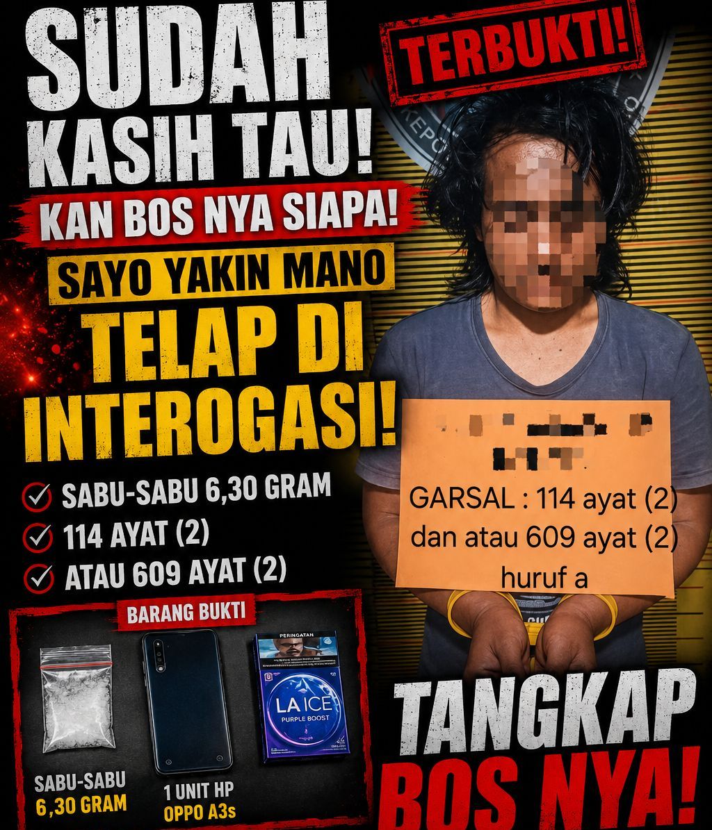 Razia Antik Tangkap Bandar  Sabu – Sabu Pelepat. Bos nya..