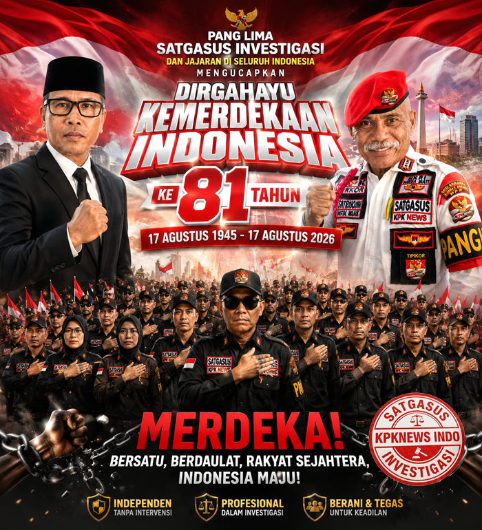PANG LIMA SATGASUS KPKNEWS INDO DAN JAJARAN SE-INDONESIA: SIAP BERBAKTI UNTUK NEGERI, MEMBELA MASYARAKAT, JIWA DAN RAGA