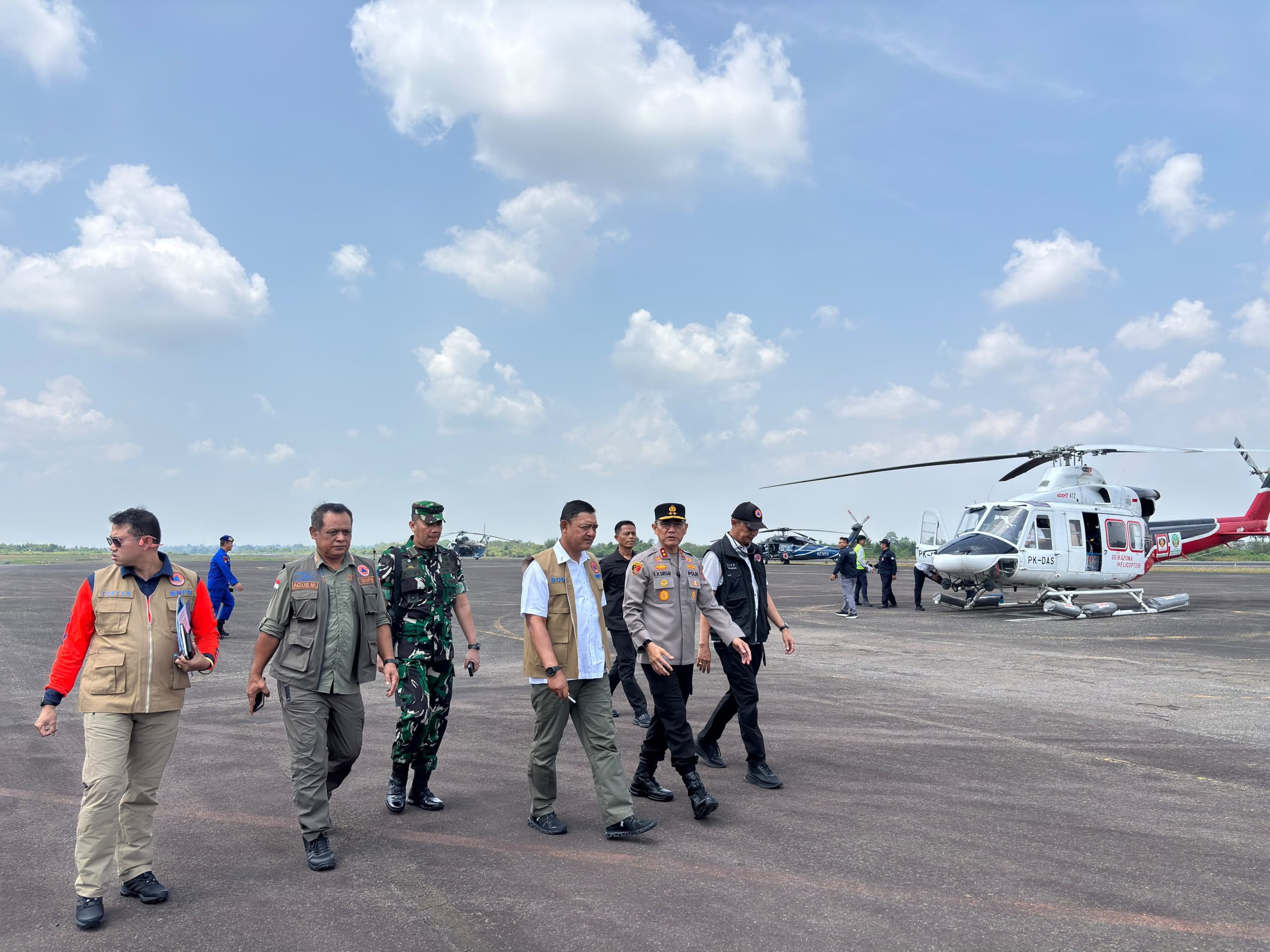 Pantau Karhutla dari Udara, Kapolda Jambi Pastikan Api Padam dan Penegakan Hukum Berlanjut