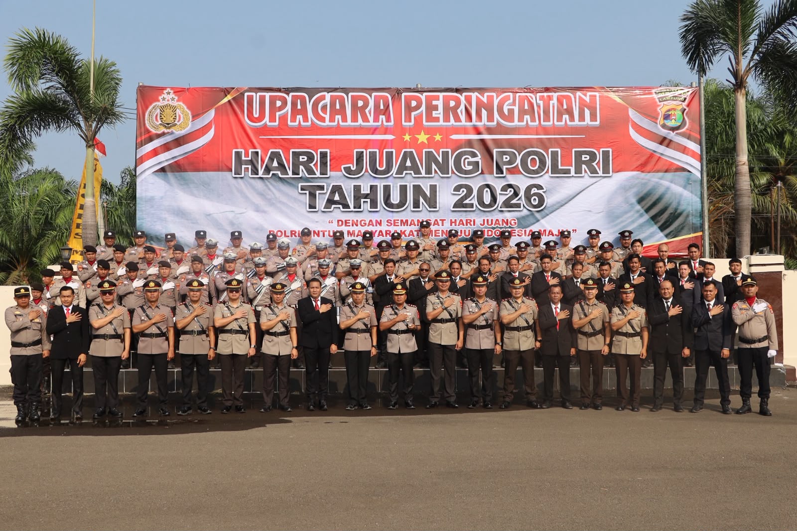 Kapolres Mesuji Pimpin Upacara Hari Juang Polri, Kenang Semangat Perjuangan Bhayangkara