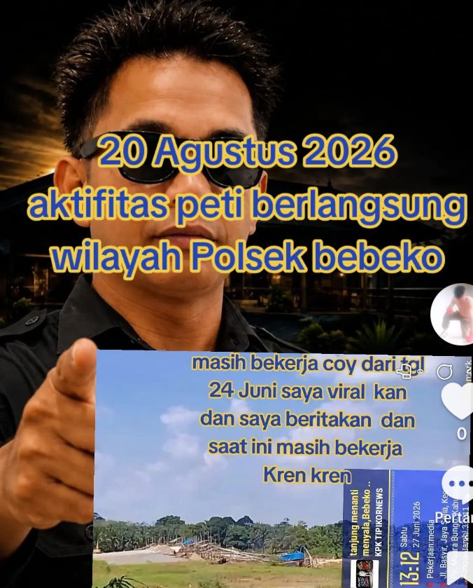 Adanya dugaan Uang tutup mulut dari pemilik peti tanjung Seri Sungai Batang Tebo