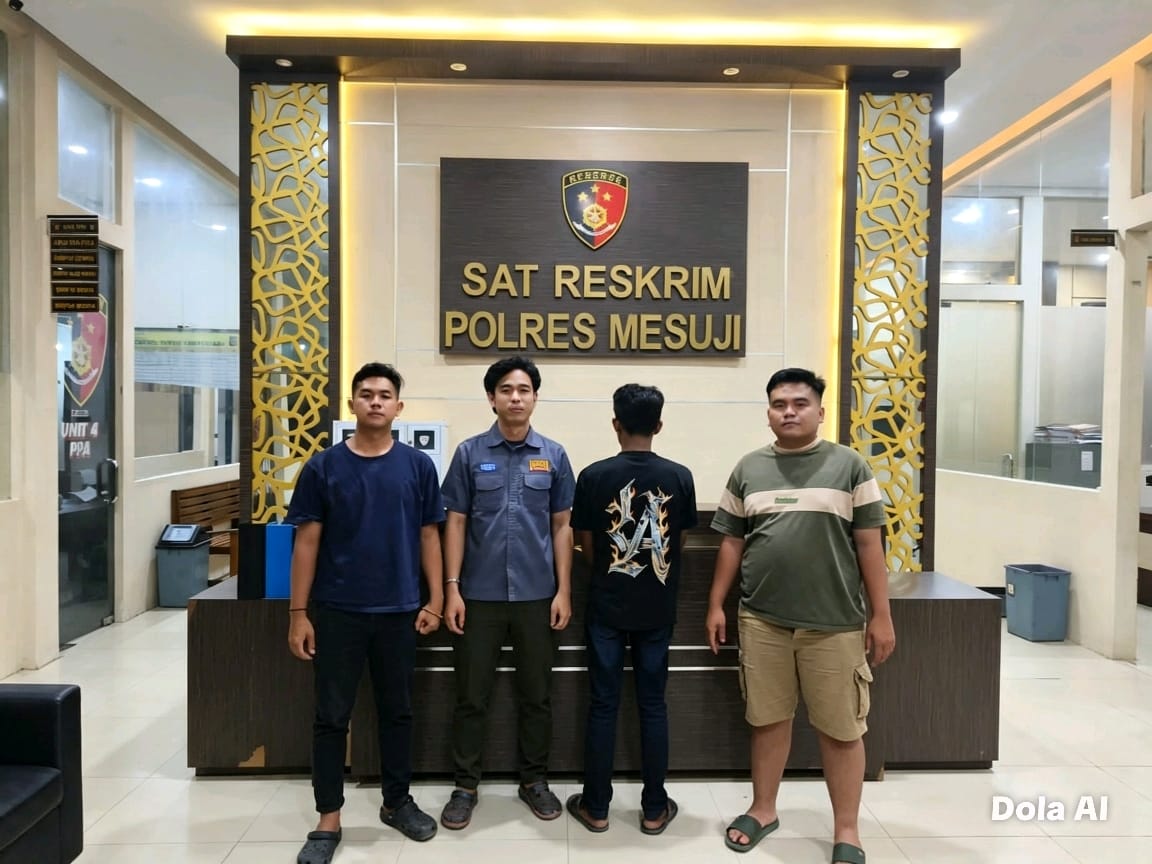 Pelaku Persetubuhan Anak Dibawah Umur di Amankan Jajaran Sat Reskrim Polres Mesuji