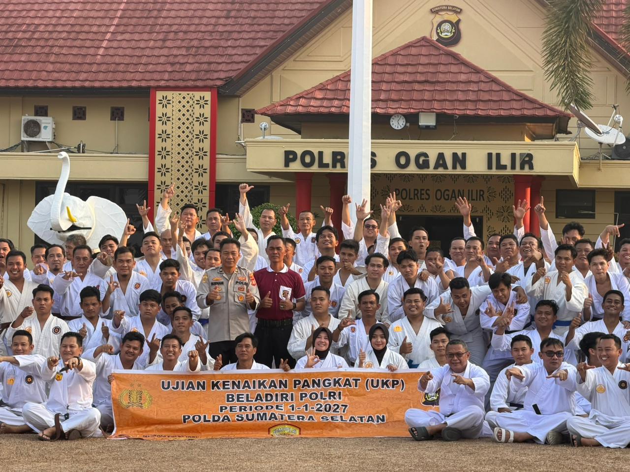 Bukan Sekadar Naik Pangkat, 80 Personel Polres OKI Diuji Kemampuan Bela Diri