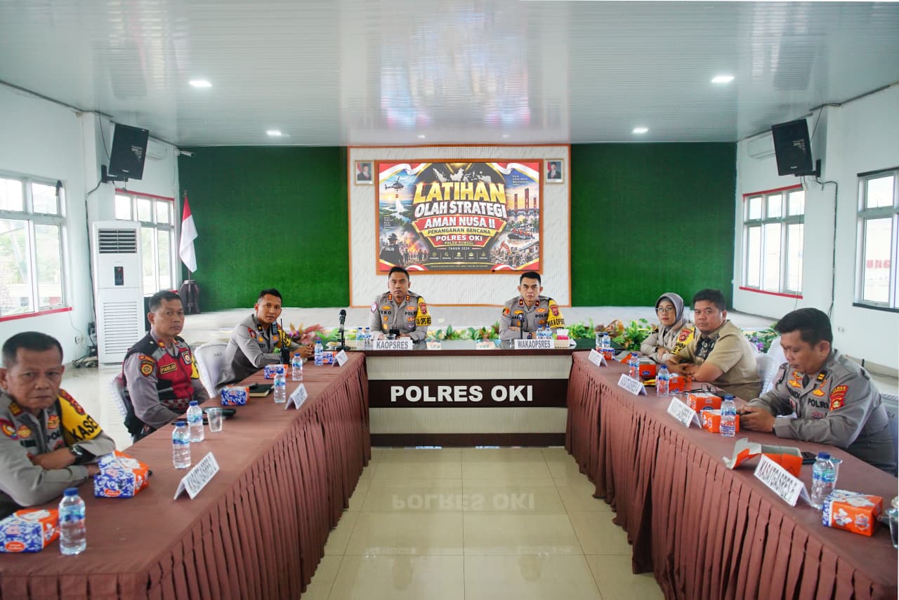 Polres OKI Perkuat Kesiapsiagaan Hadapi Beragam Bencana melalui Latihan Aman Nusa II