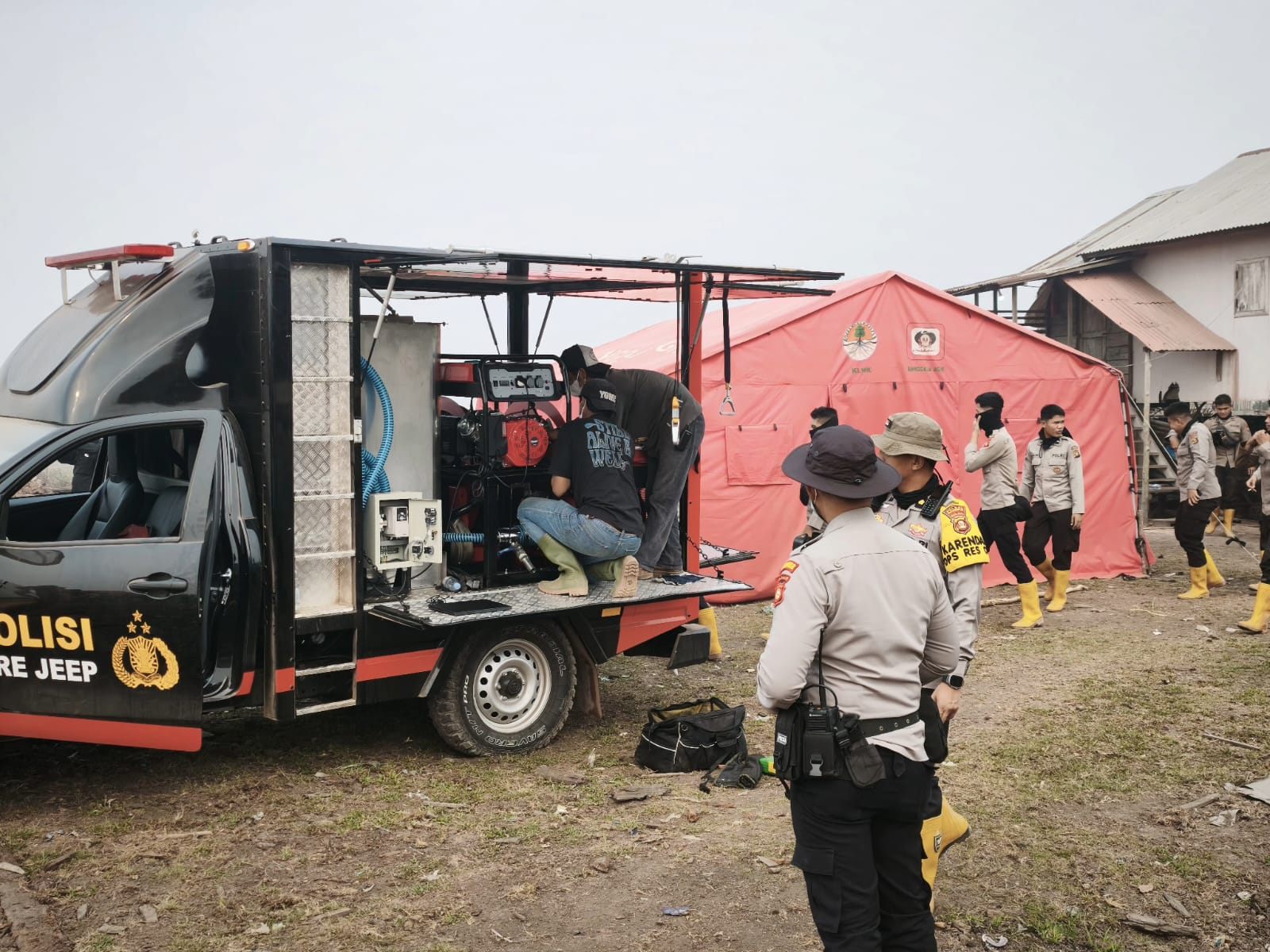 Pemantauan Karhutla di OKI, Karoada Polri Evaluasi Penanganan dan Kendala di Lapangan