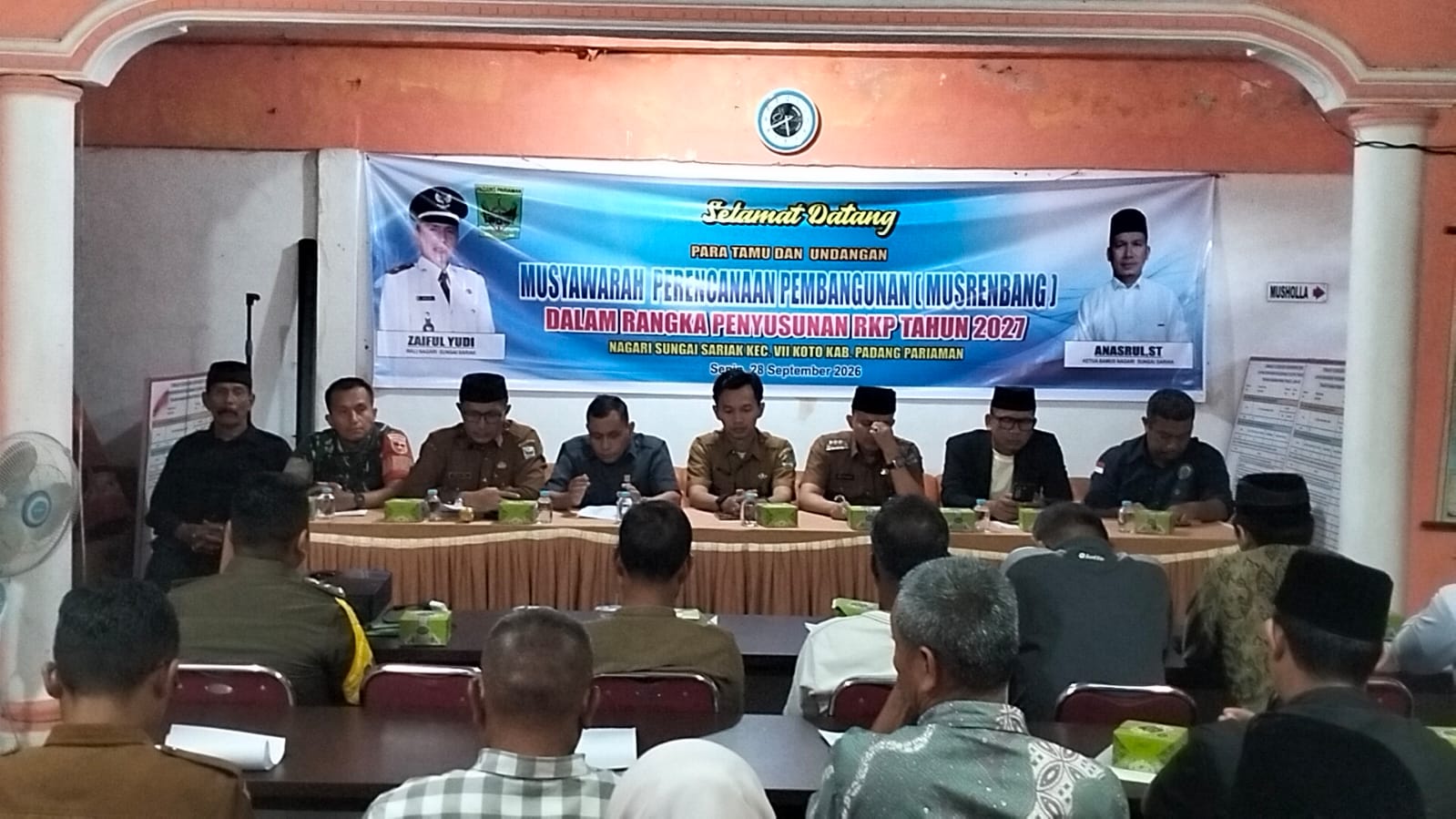 Musrenbang Nagari Sungai Sariak Bahas Irigasi dan Usulan Bantuan Ternak
