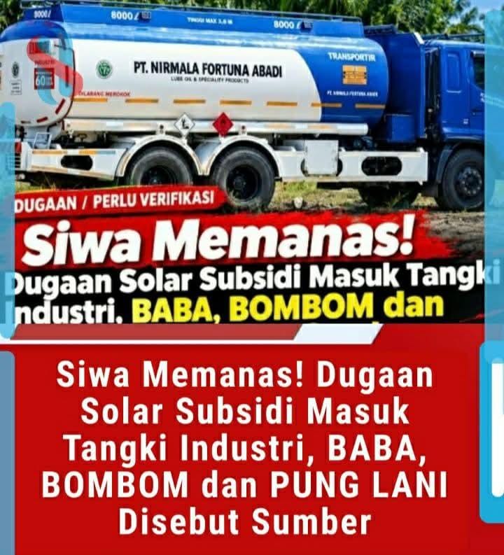 WAJO | kpknew. com— Dugaan penyalahgunaan Bahan Bakar Minyak (BBM) bersubsidi jenis Solar kembali menjadi perhatian di Kabupaten Wajo, Sulawesi Selatan.