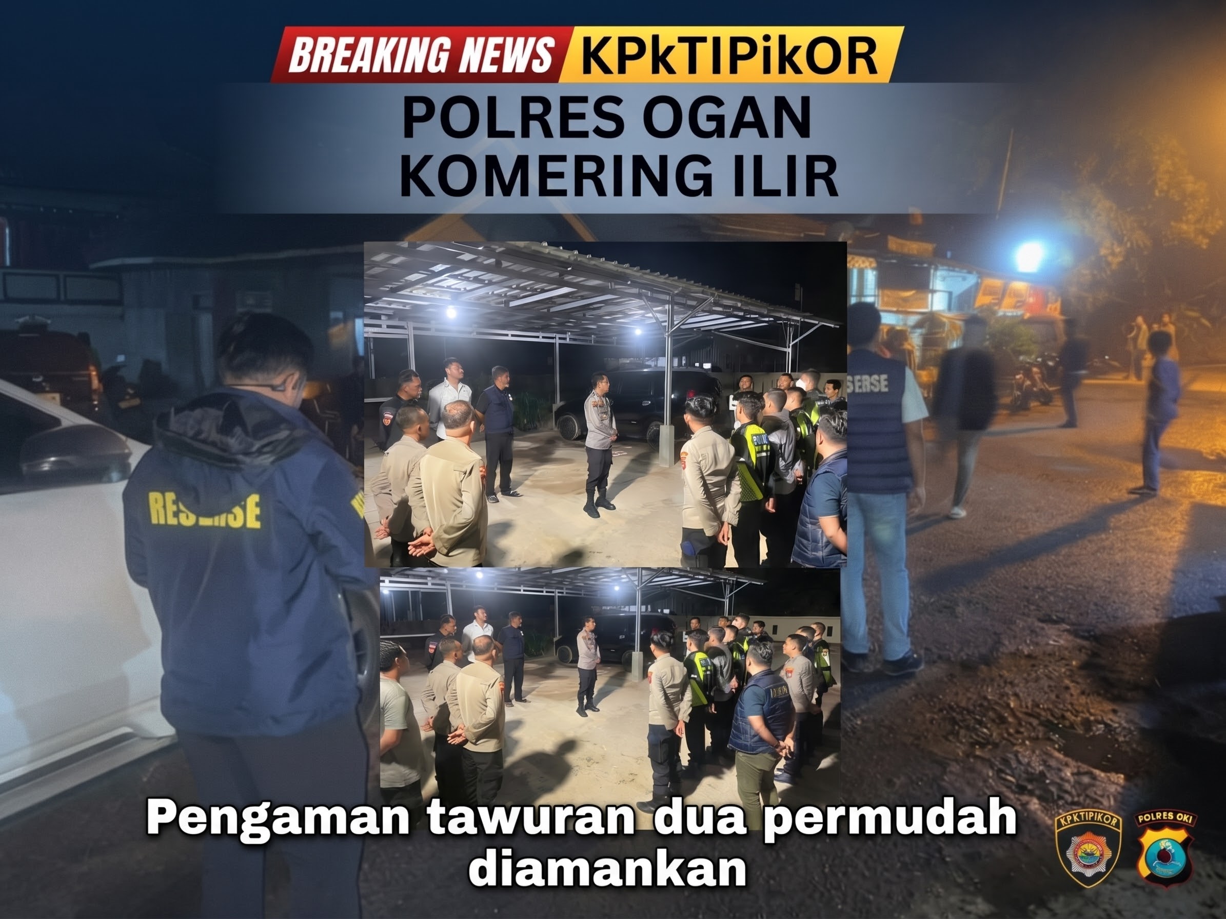 Polres OKI Amankan Dua Orang Usai Bentrokan Warga di Tanjung Lubuk