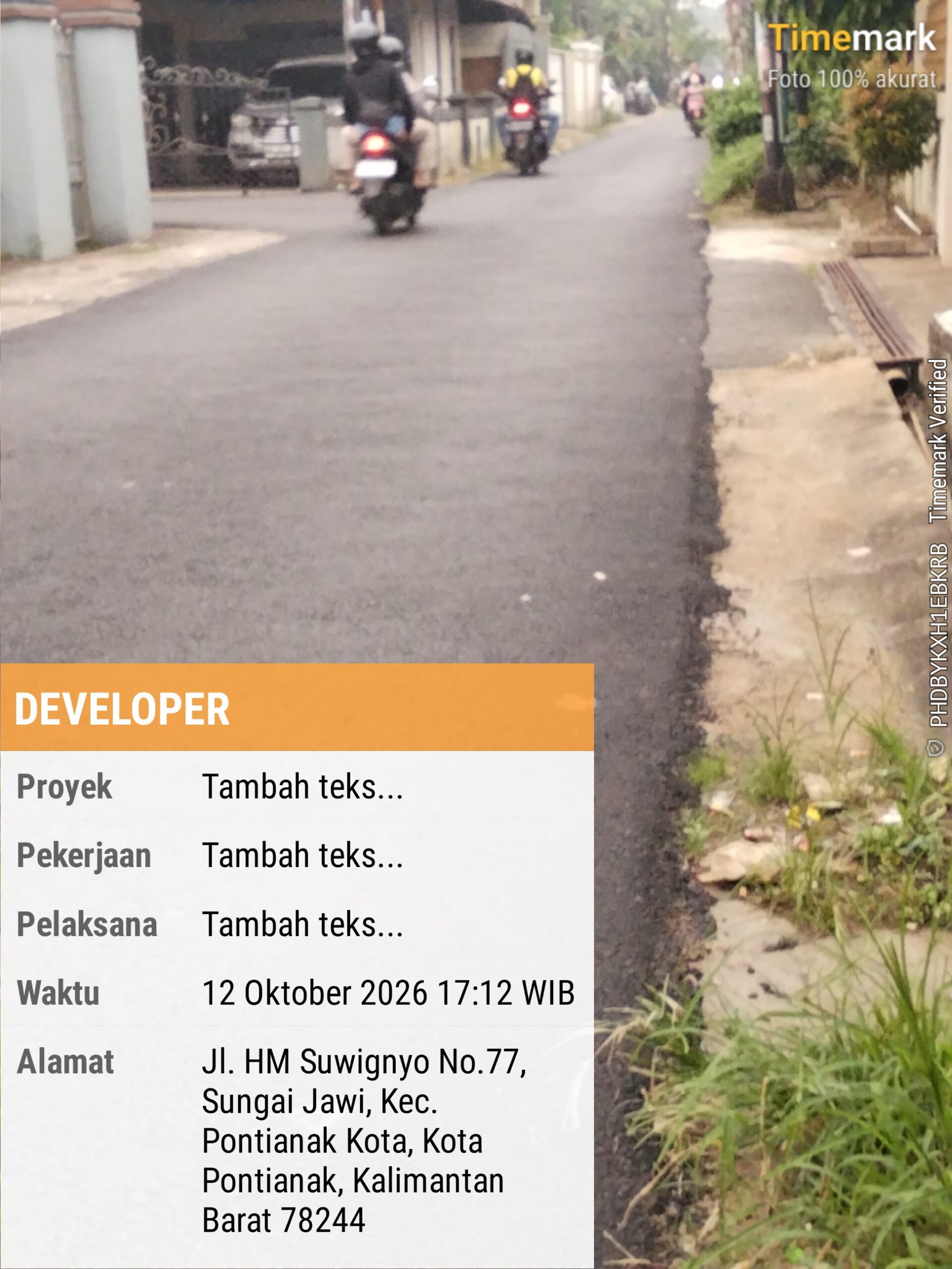 PONTIANAK, KALIMANTAN BARAT BARU SELESAI DIKERJAKAN, JALAN ASPAL GANG NUR 5 MULAI BERGELOMBANG! PROYEK PERKIM PONTIANAK DISOROT