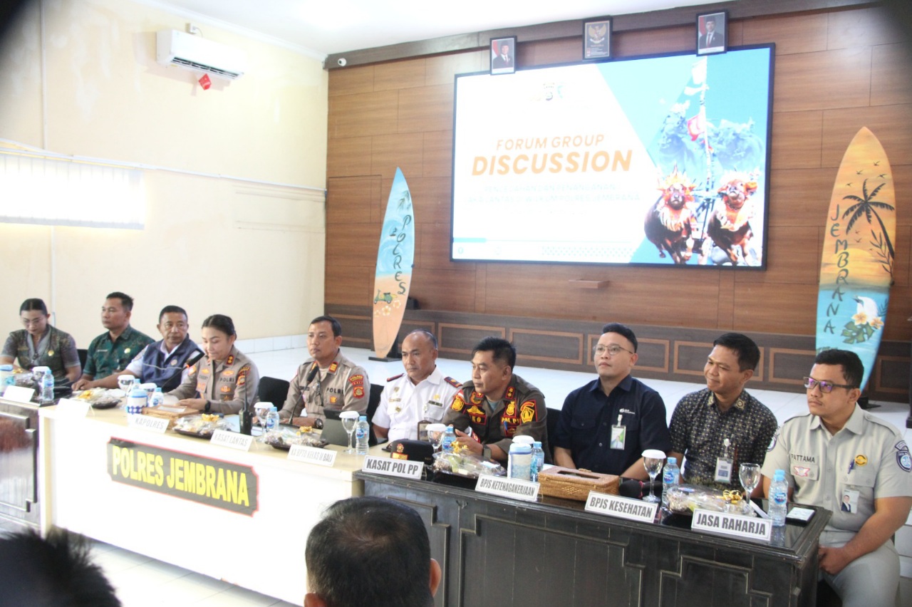 Kolaborasi Lintas Instansi Diperkuat, Polres Jembrana Dorong Keselamatan Lalu Lintas